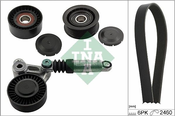 Garnitura klinastog rebrastog kaiša Schaeffler INA 529 0075 10