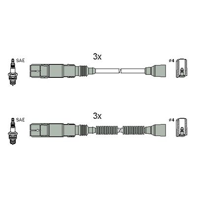 Komplet kablova za paljenje HITACHI 134952